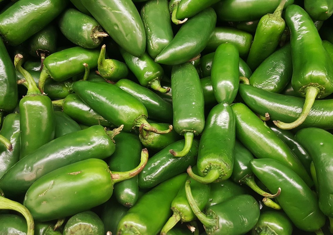 Grüne Chilis